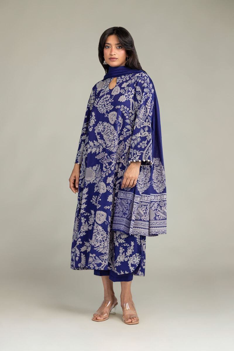 Floral Navy Pants