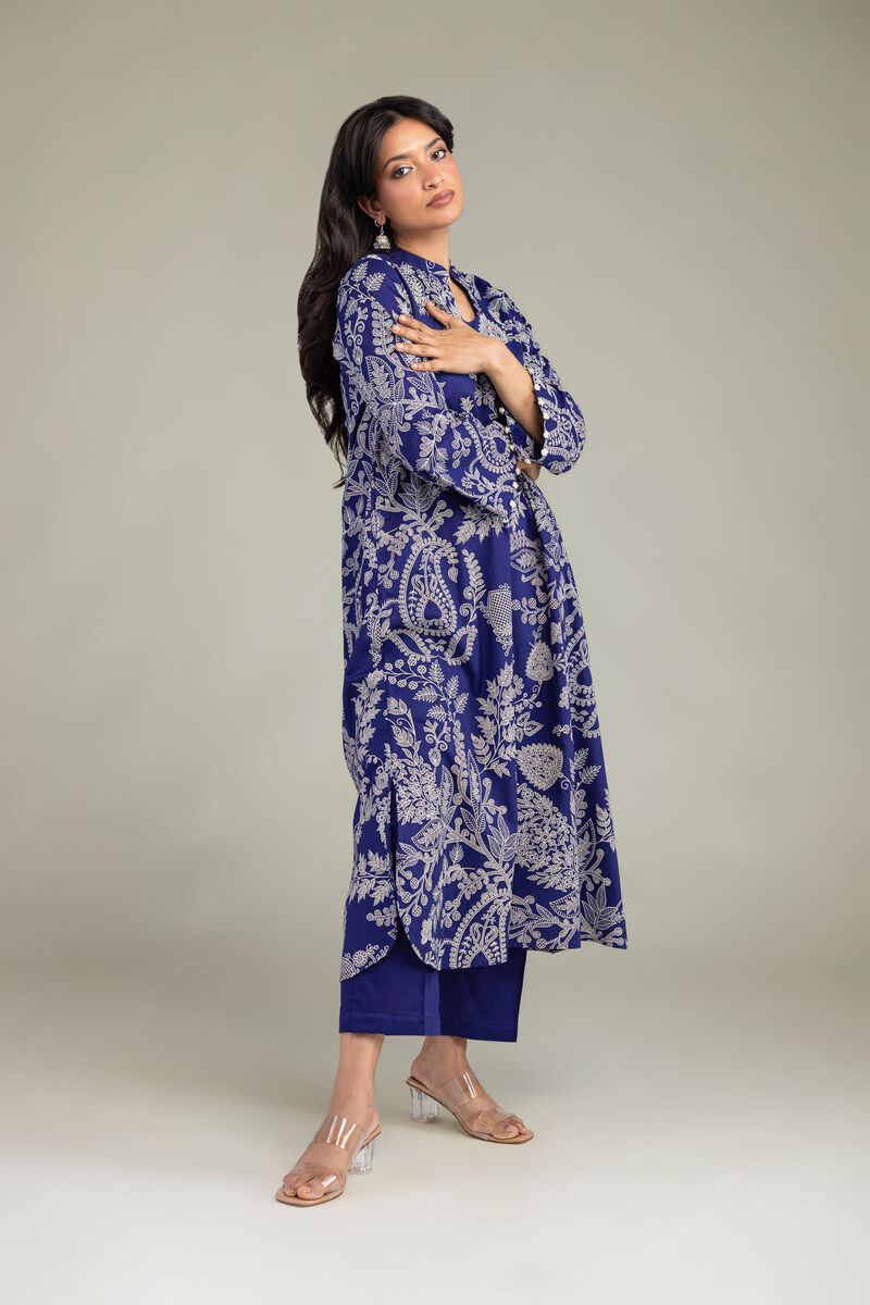 Floral Navy Pants