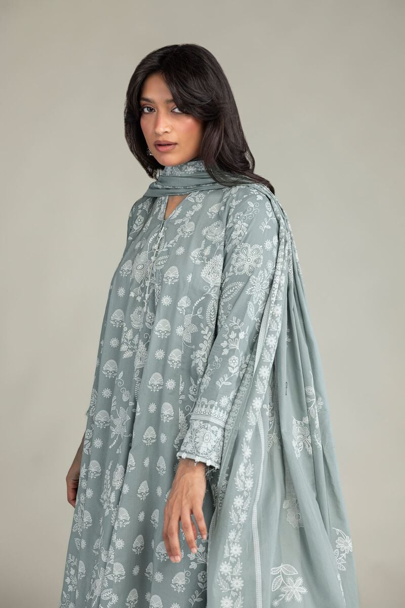 Floral Lawn Dupatta