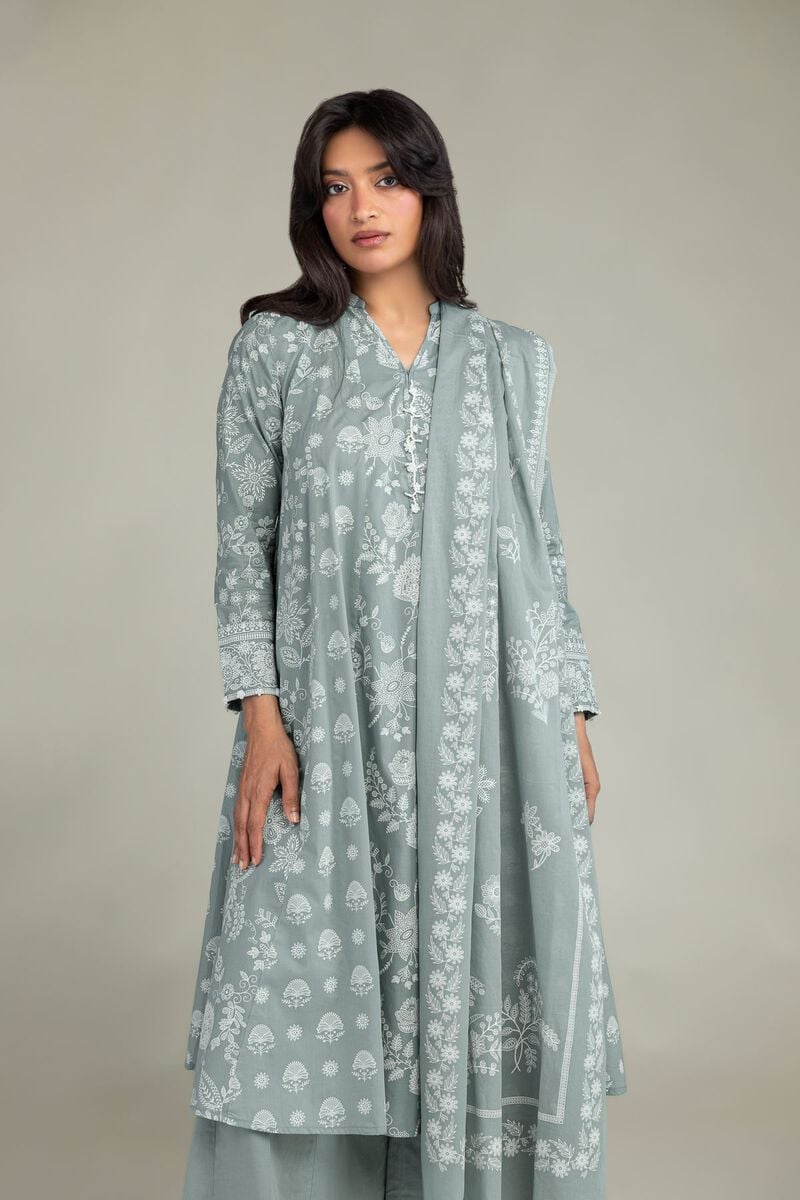 Floral Lawn Dupatta