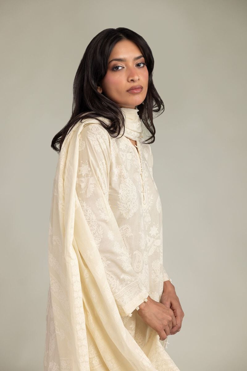Lawn Floral Dupatta