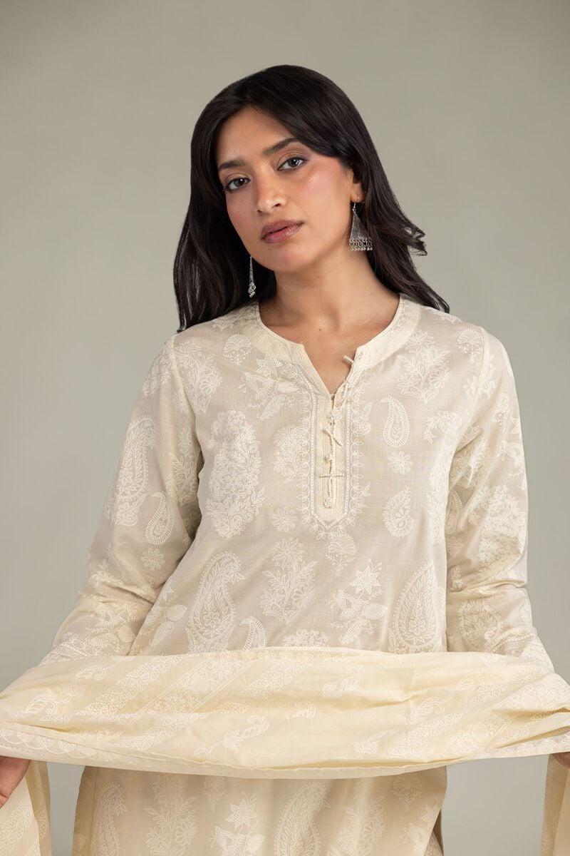 Lawn Floral Dupatta