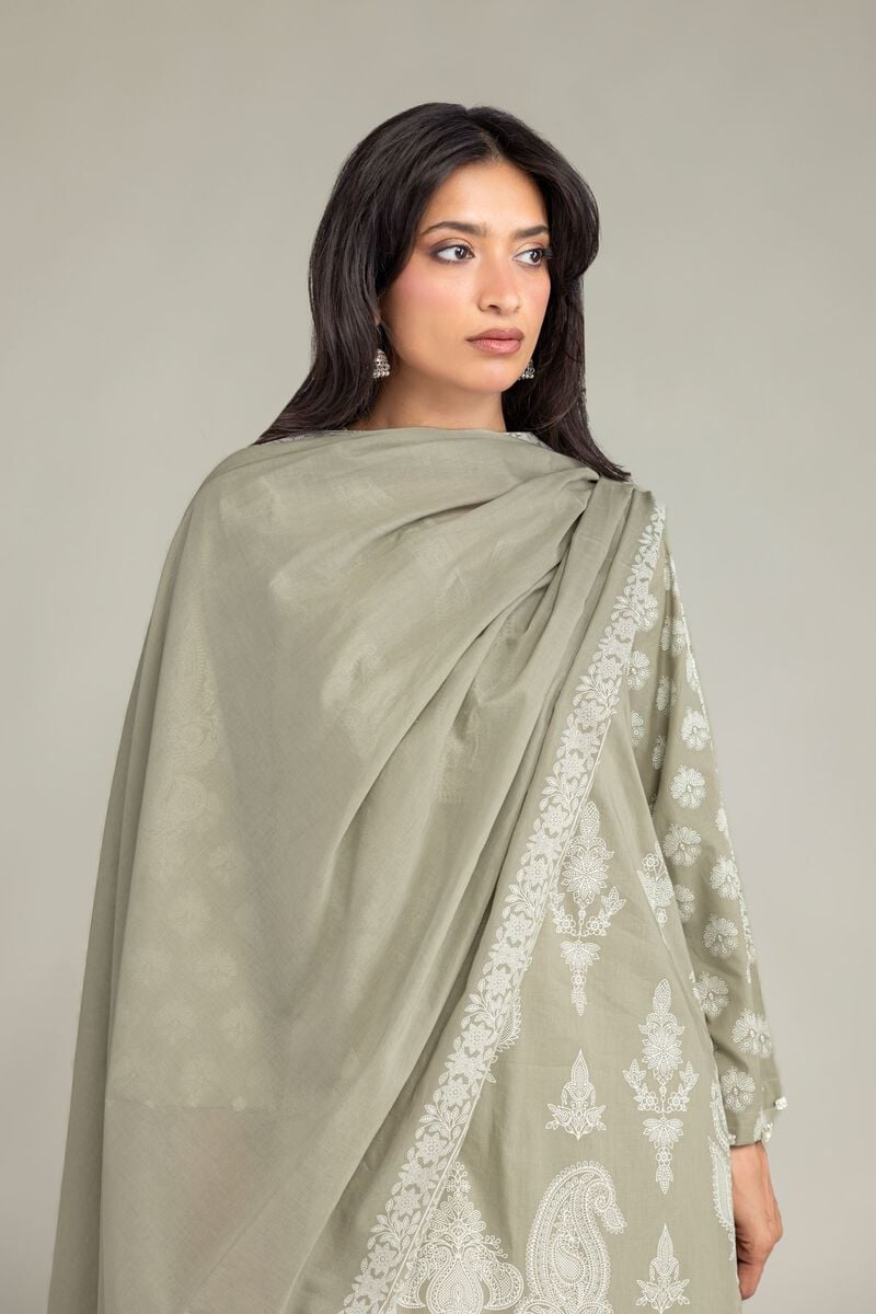 Olive Lawn Dupatta