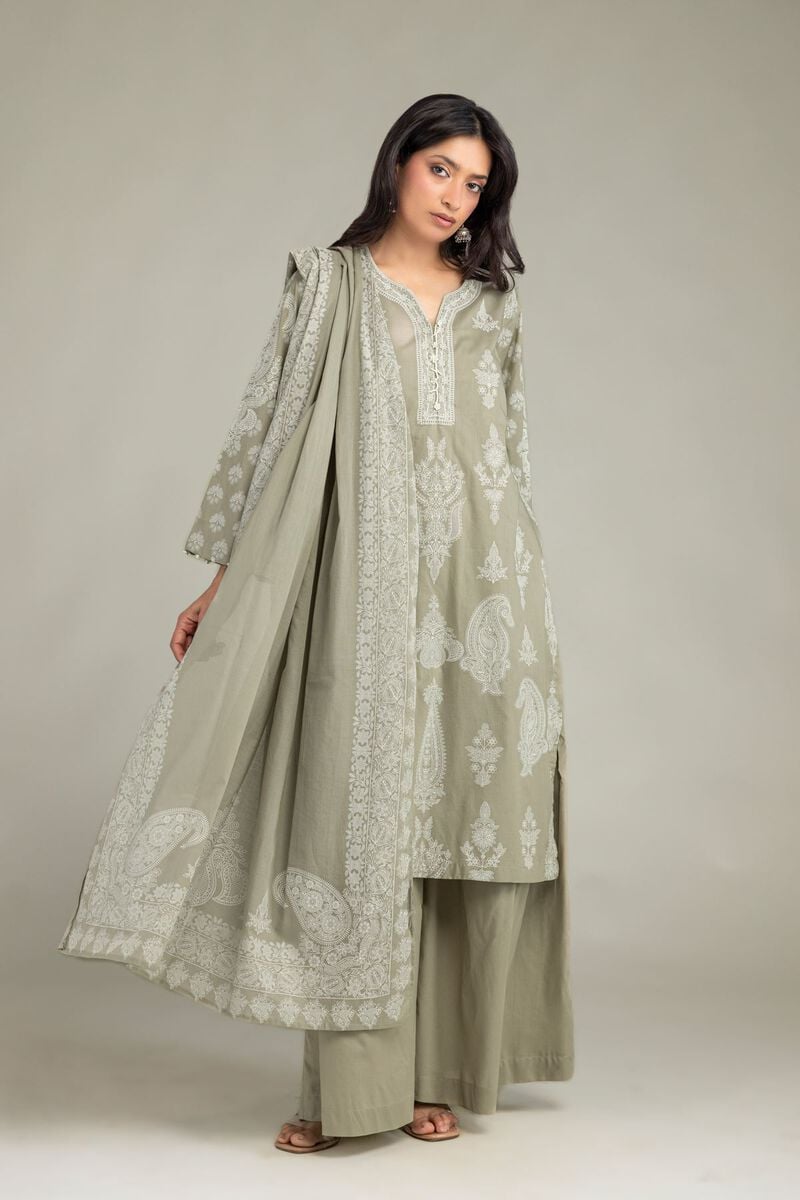 Olive Lawn Dupatta