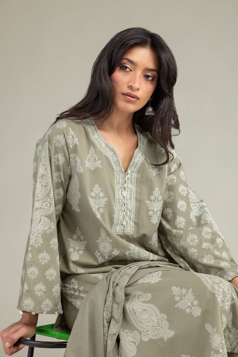 Olive Lawn Dupatta