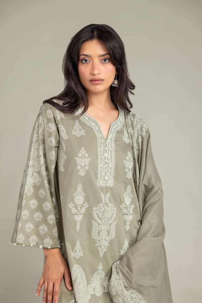 Olive Lawn Dupatta