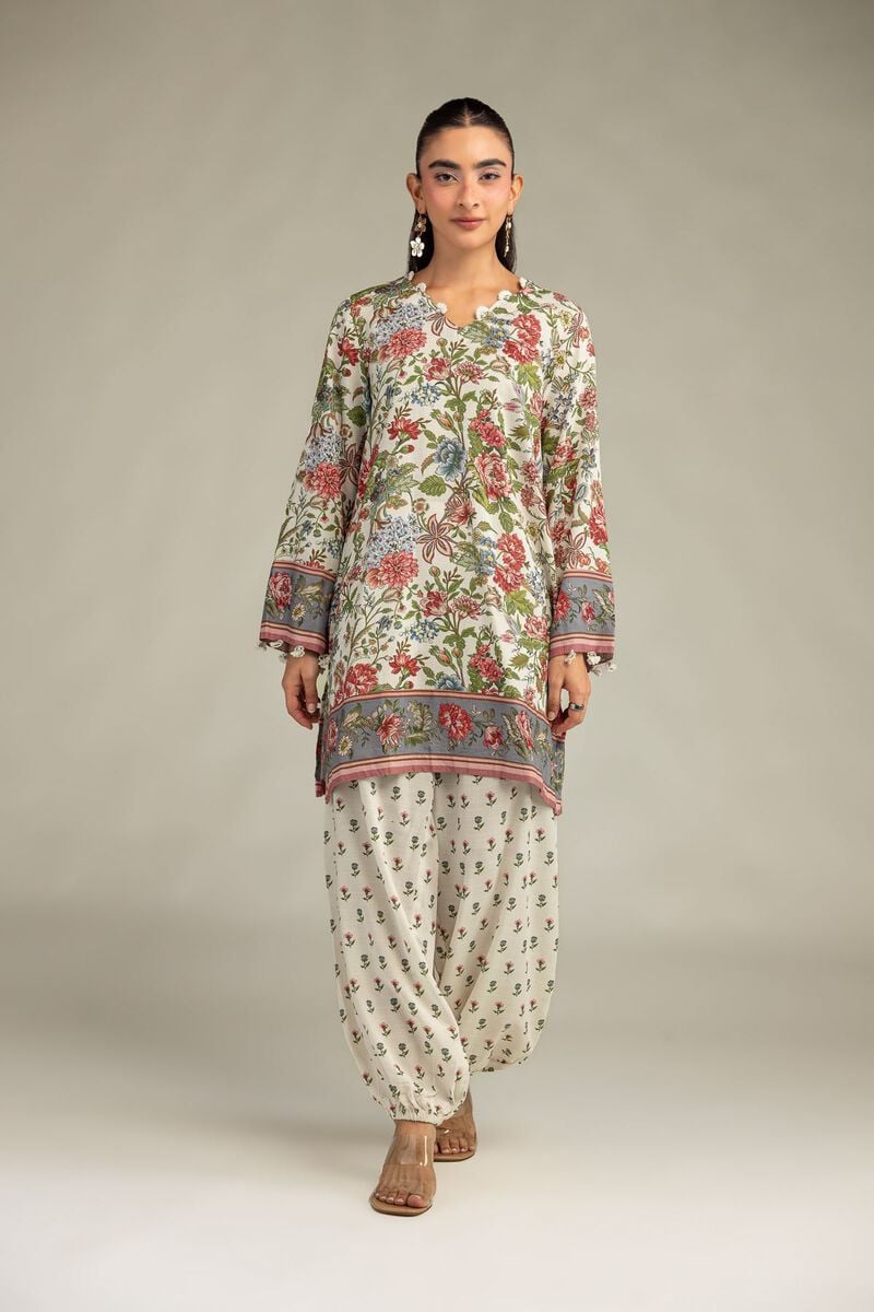 Floral Silk Pants 1-26-334-B-E1-VG