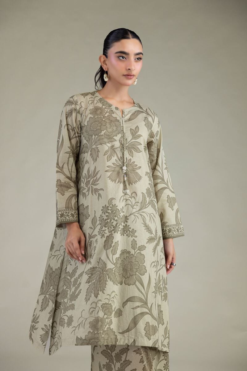 Floral Cambric Kurta