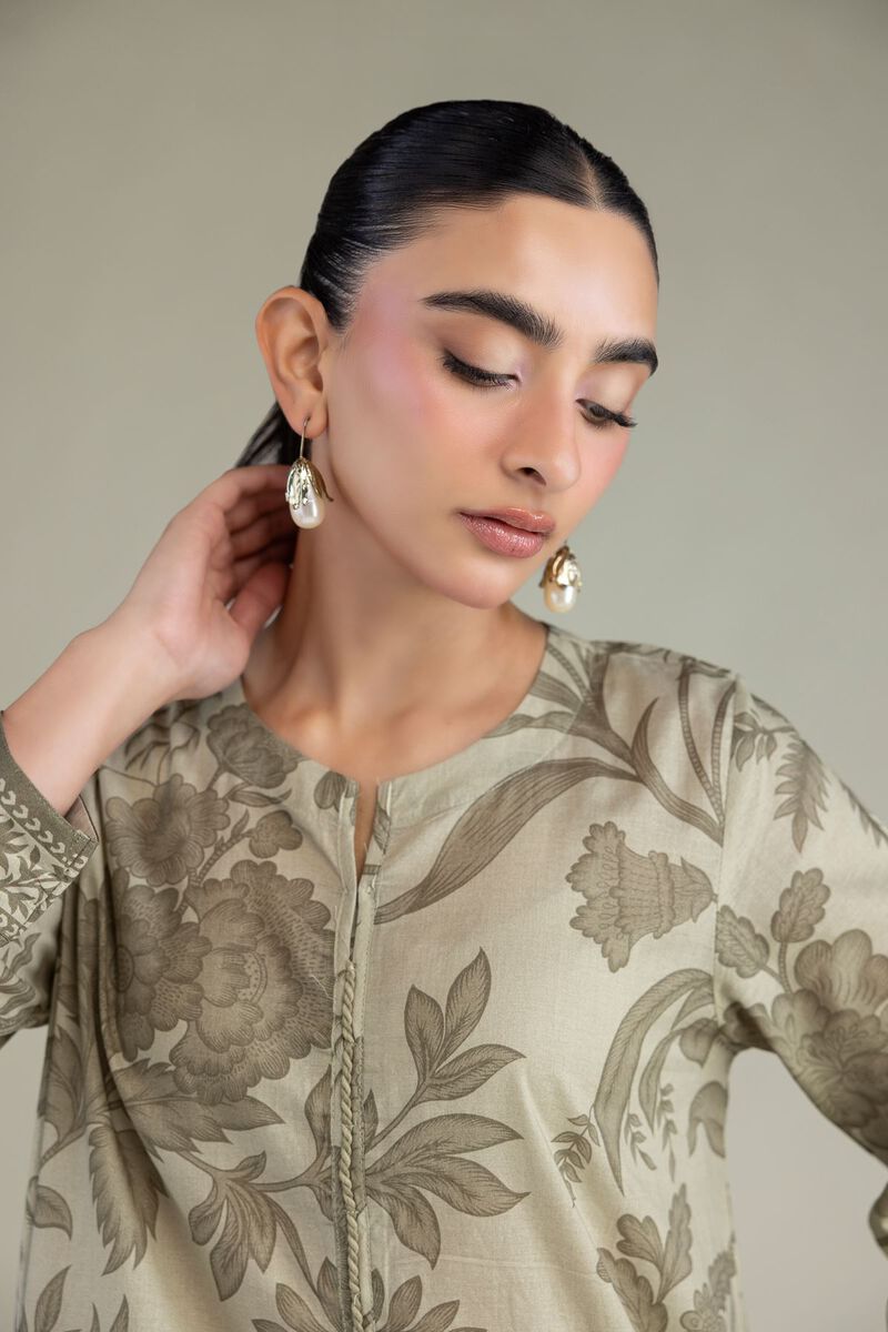 Floral Cambric Kurta