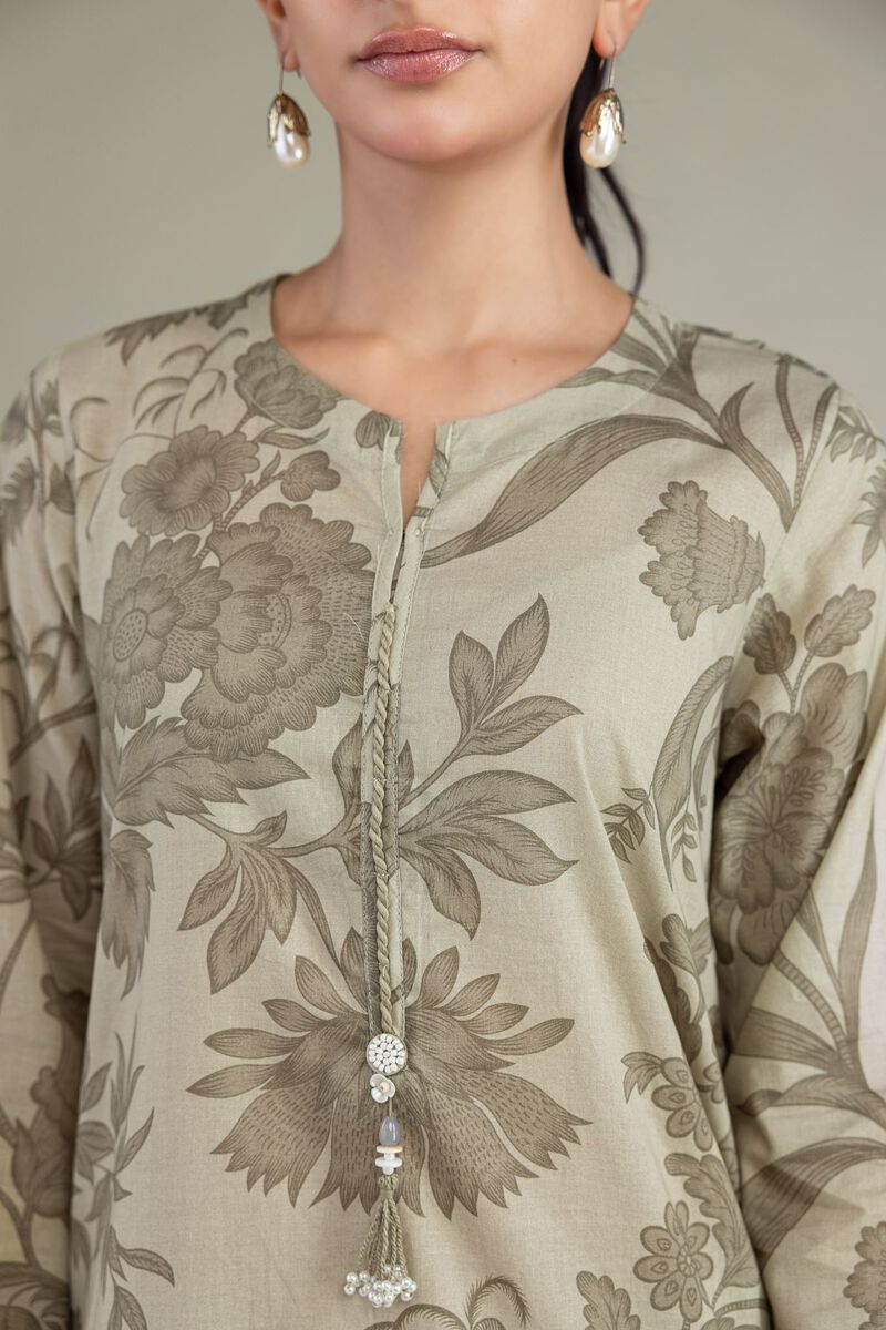 Floral Cambric Kurta
