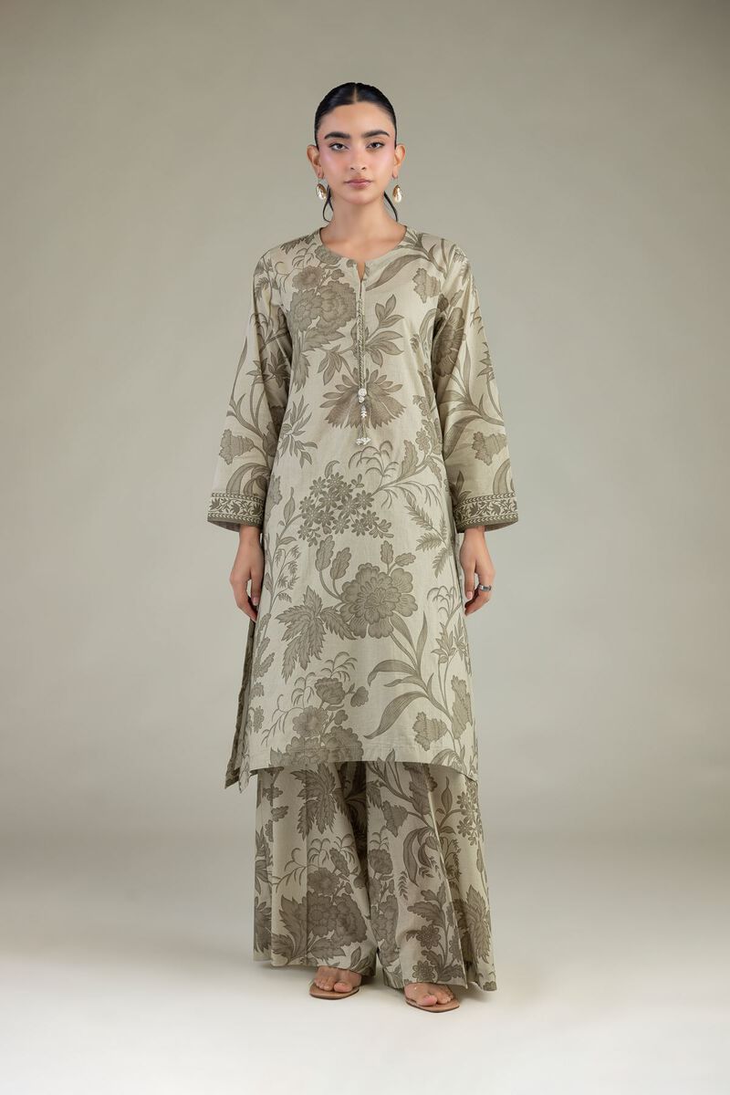 Floral Cambric Kurta