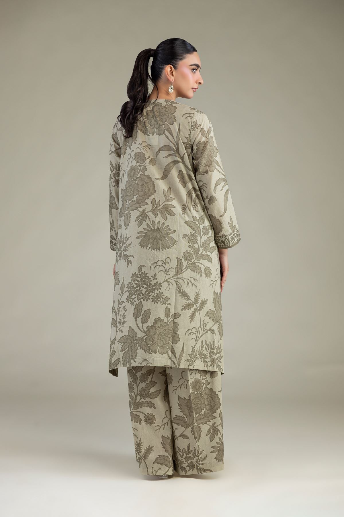 Floral Cambric Kurta