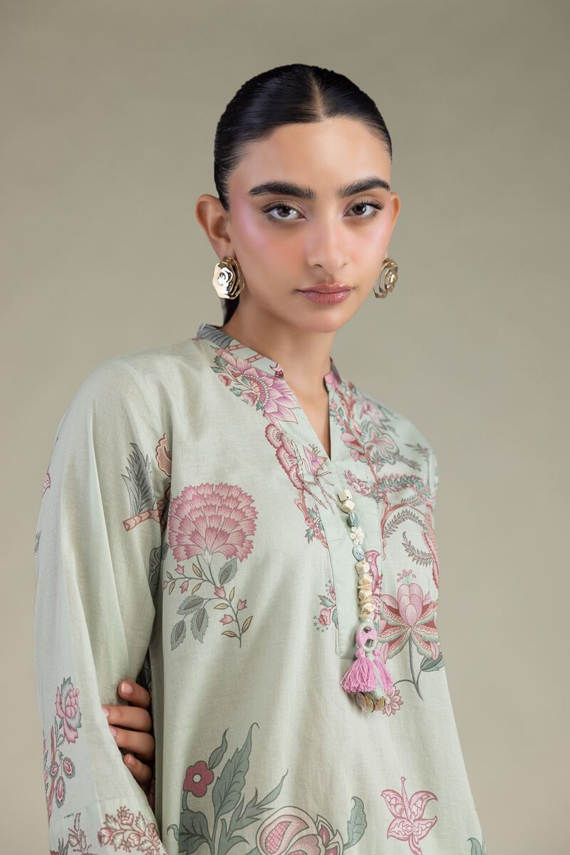 Floral Cambric Kurta