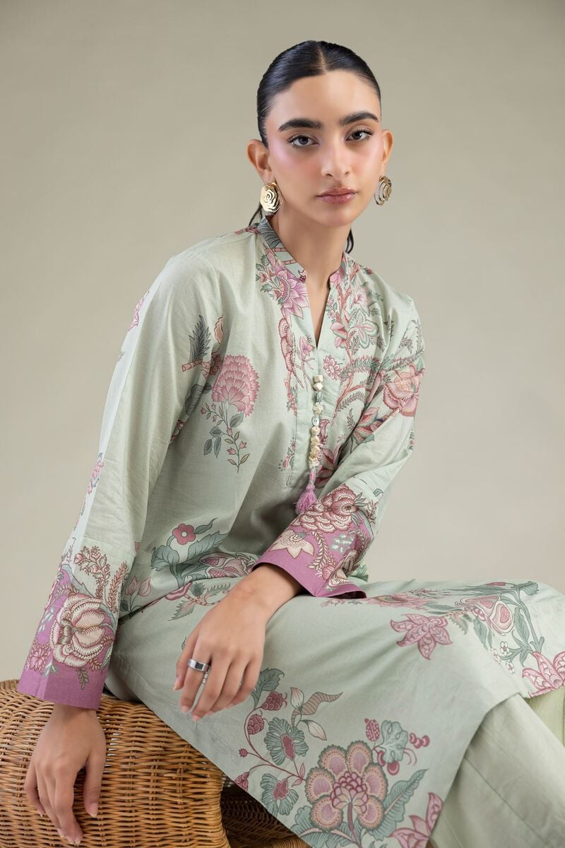 Floral Cambric Kurta