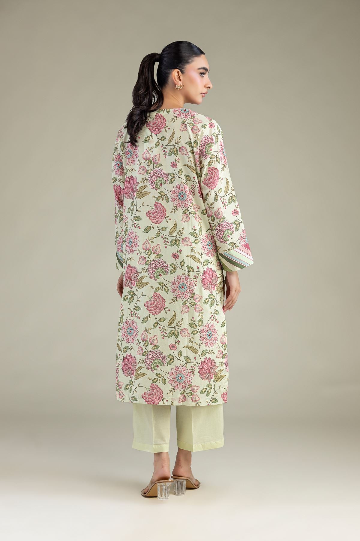 Floral Cambric Kurta