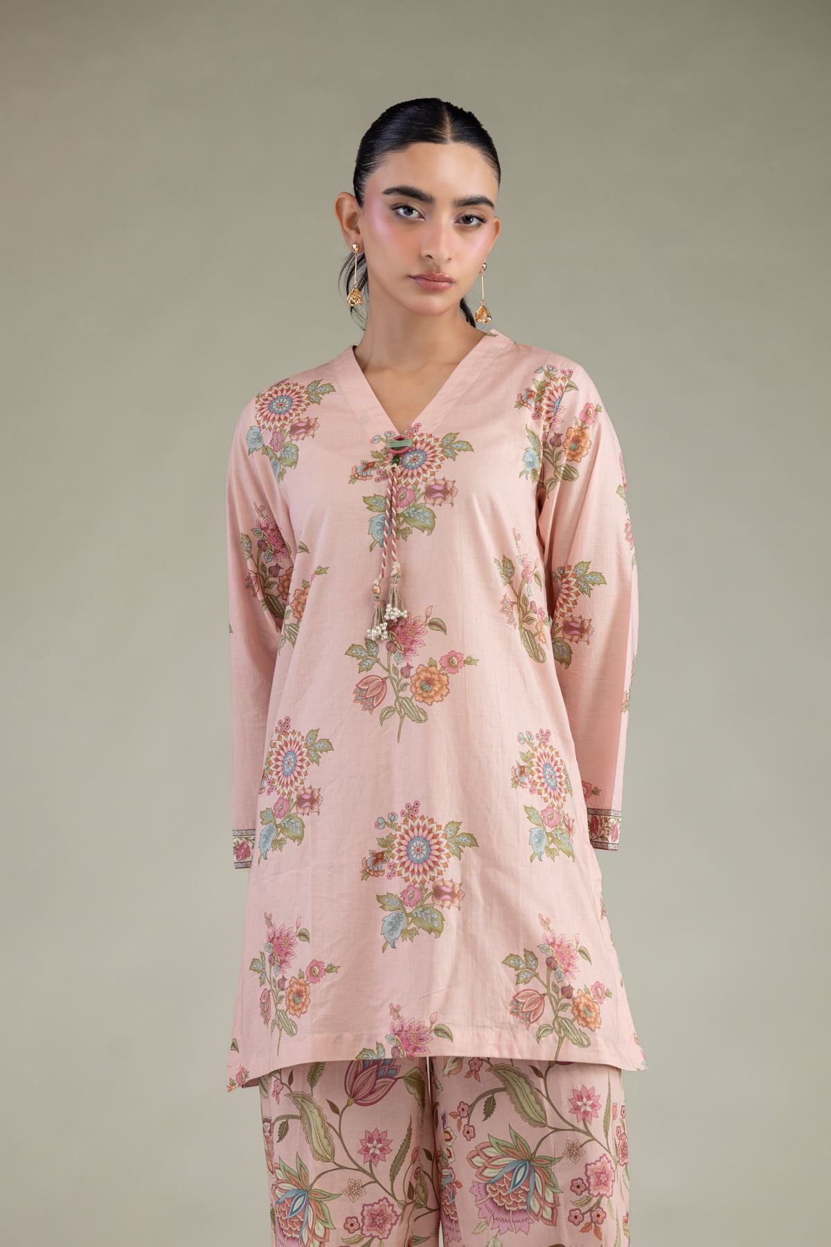 Pink Cambric Kurta