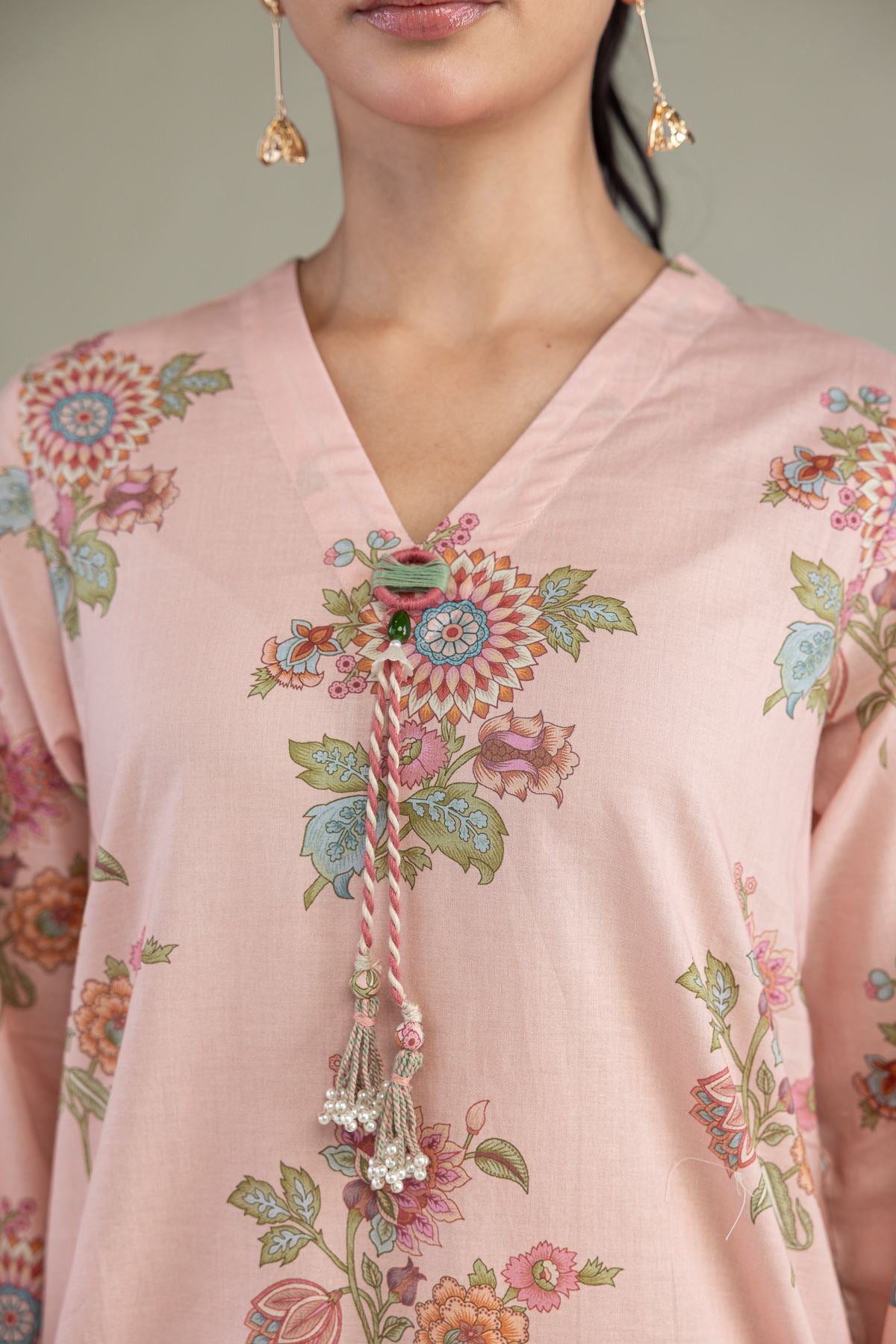 Pink Cambric Kurta