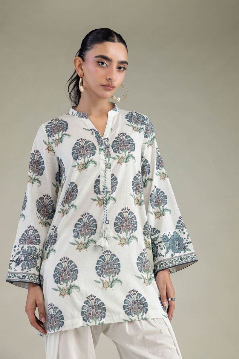 White Printed Kurta