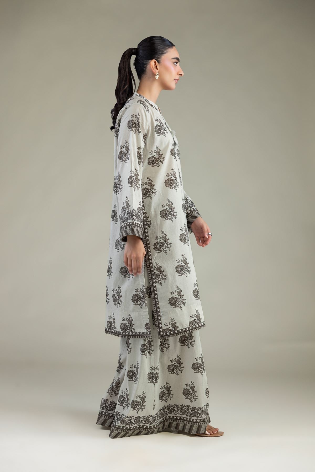 Floral Longline Kurta