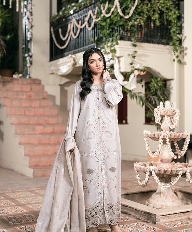 Gul Bagh Unstitched Embroidered Suit (3-Piece)