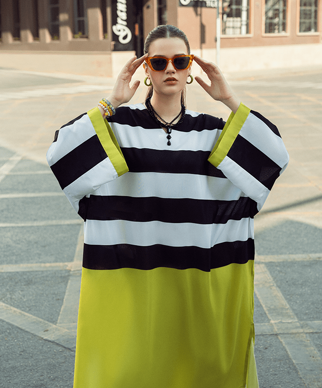 Neon Nights Stitched (1-Piece) OVERSIZED / BOXY TOP