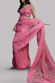 Azalea Pink Embellished Organza Sari