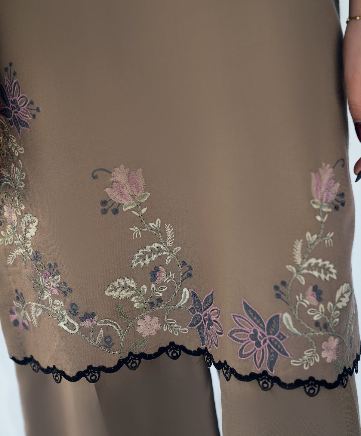 Muted Garden | 2 pc Stitched