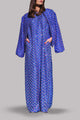Dazzling Blue Embellished Organza Maxi Set