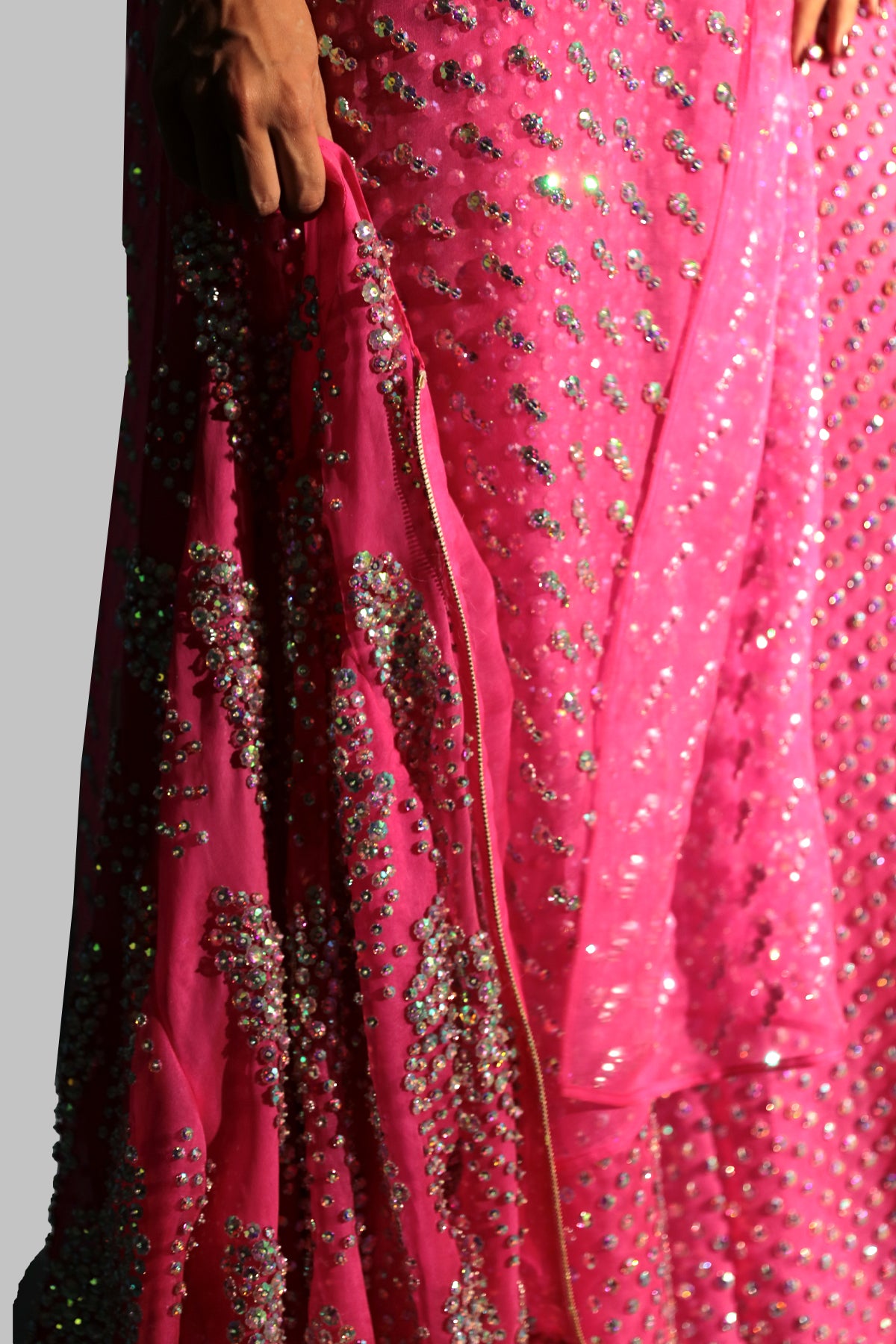 Diva Pink Crystal Embellished Tunic Set