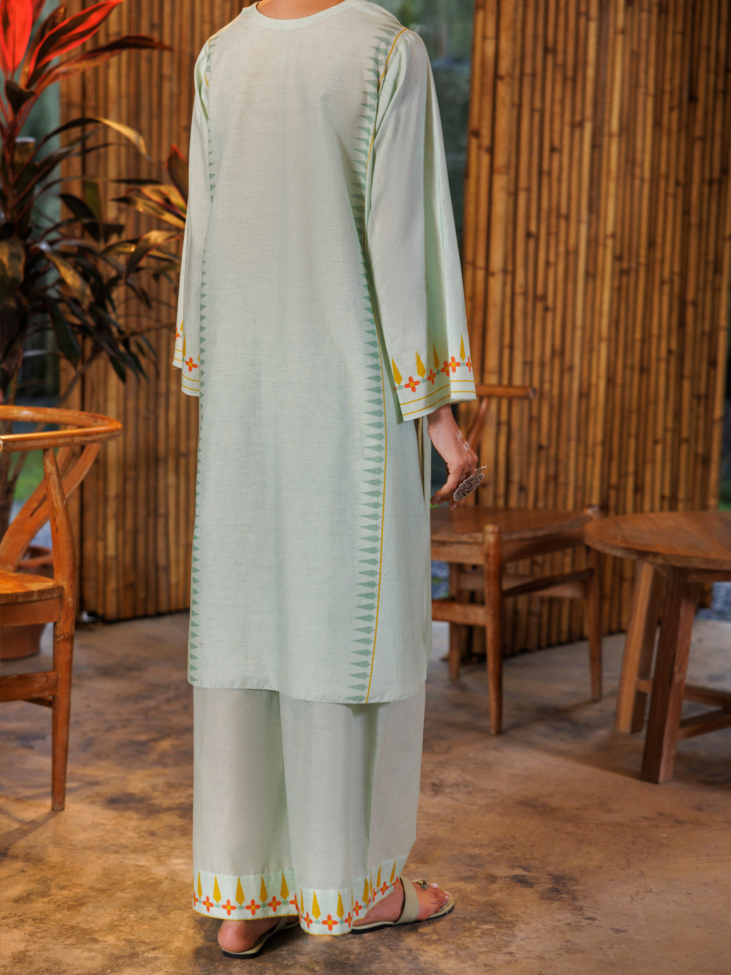 Sage Green Lawn Formal 2 Piece Stitched - AL-2PS-LKS-1016