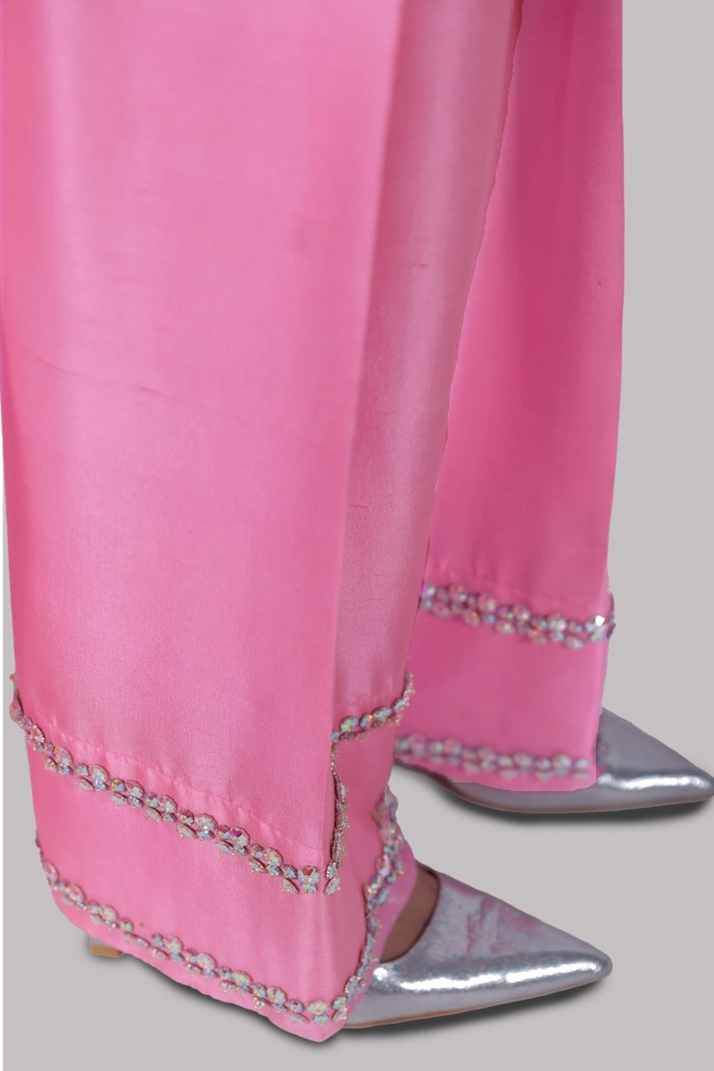 Peony Raw Silk Tunic Set
