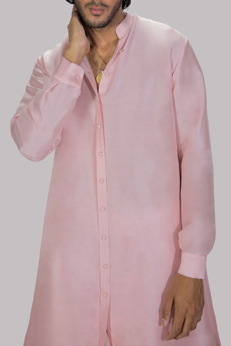 Pink Dogwood Raw Silk Set