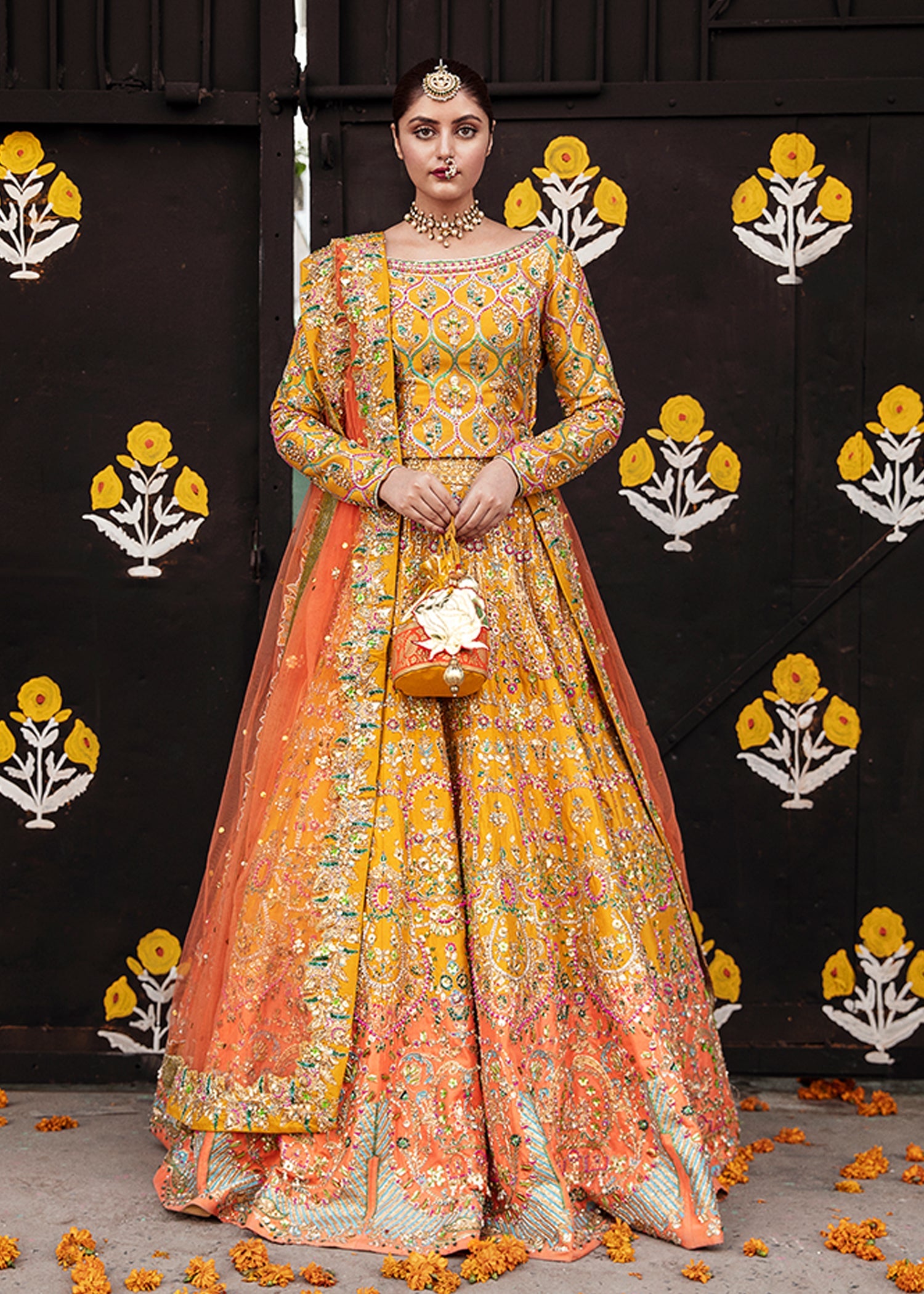Maria B. Couture Mustard Yellow MC-905