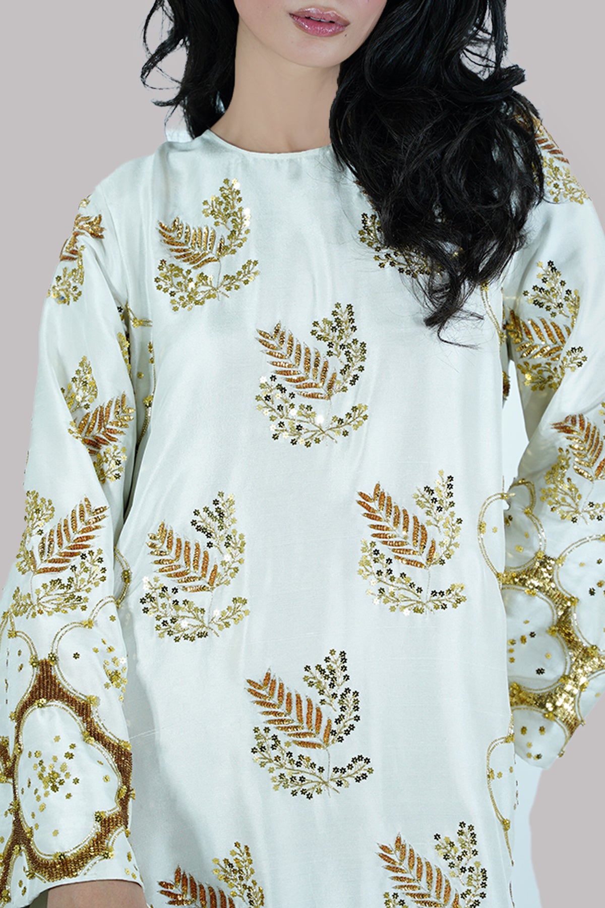 Egret Embellished Maxi Set