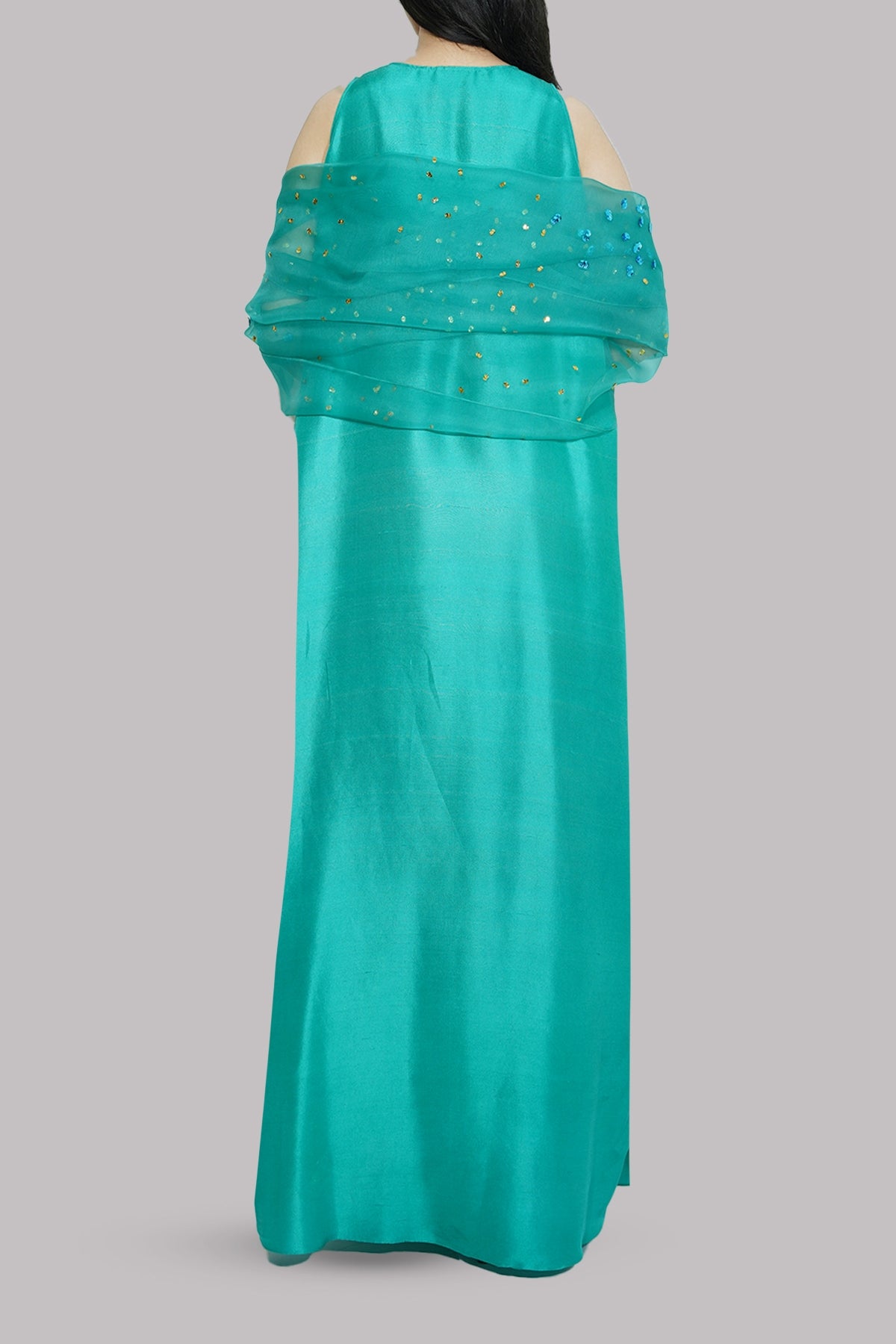 Spectra Green Embellished Maxi Set