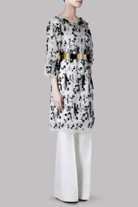 White Embellished Organza Set