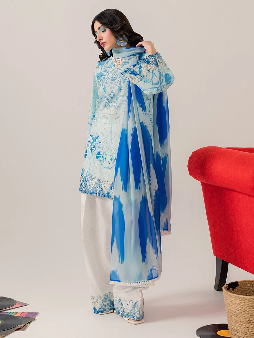 Meadow - 3Pc Printkari Suit