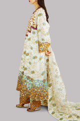 Solitary Star Embellished Raw Silk Set