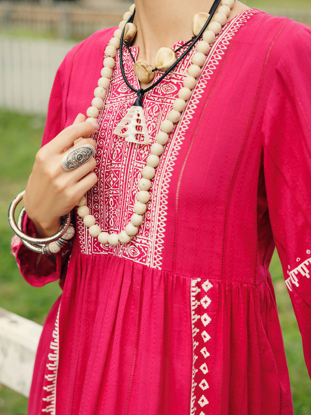 Pink Dobby Kurti - AL-LK-1047