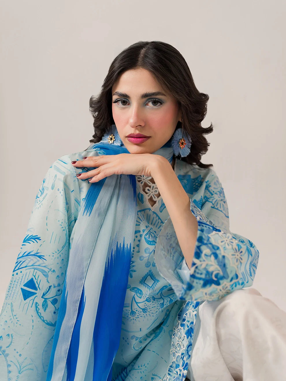 Meadow - 3Pc Printkari Suit