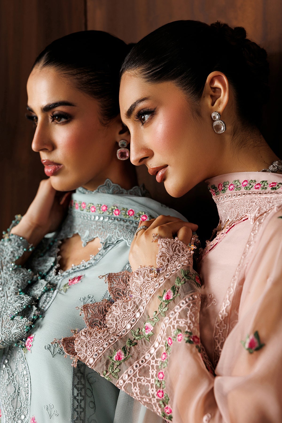 EMBROIDERED CHIFFON UF-4438