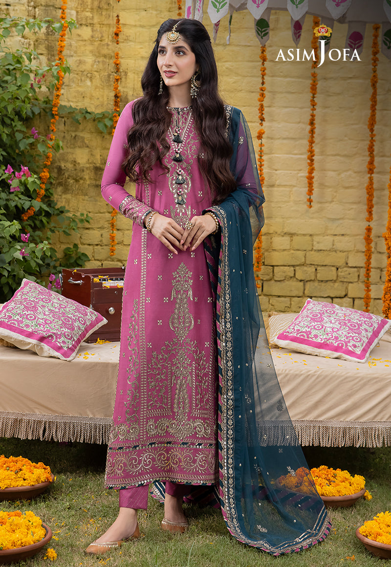 Ajab-19 Embroidered Cotton Silk 3 Pcs
