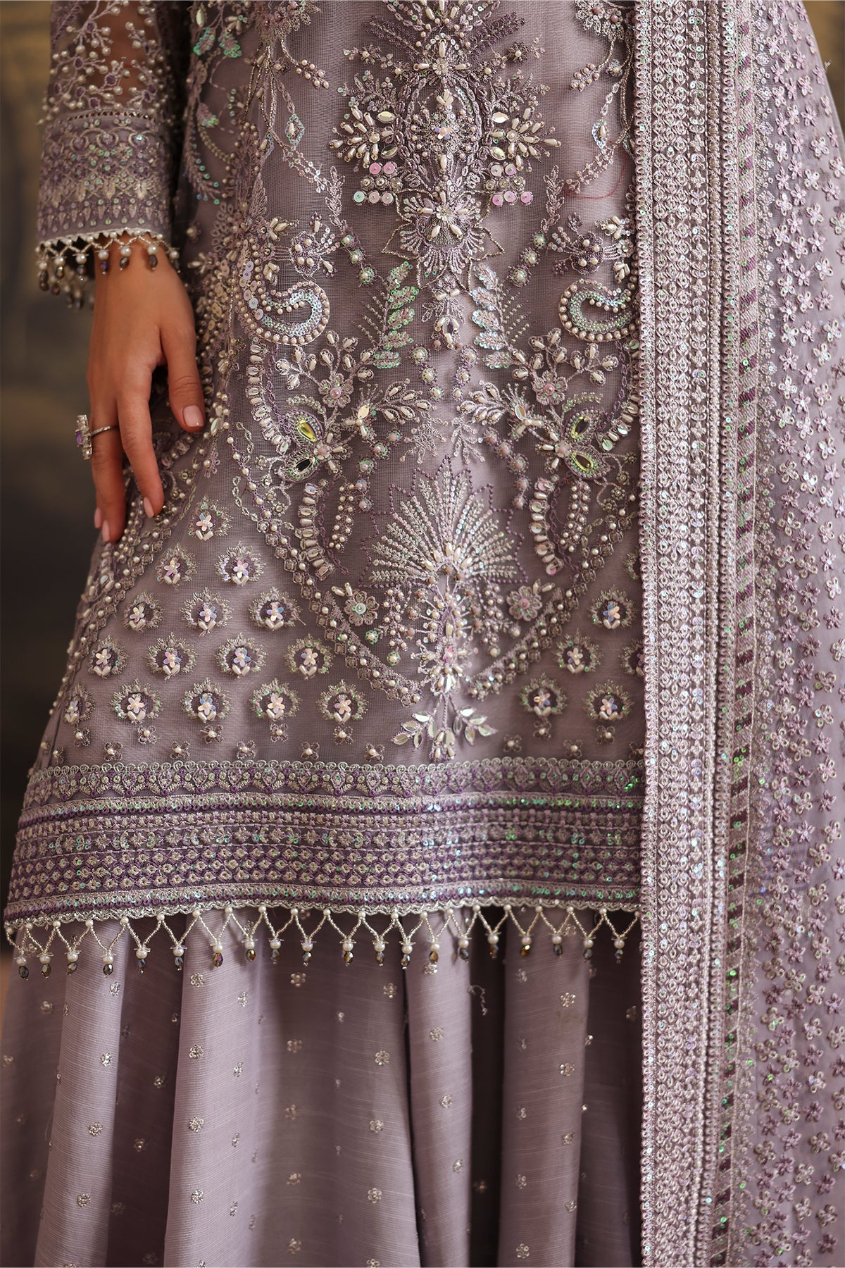 Embroidered Net Uf-4379
