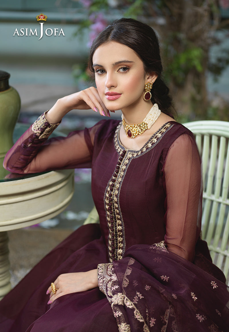 AJFC-50 EMBROIDERED ORGANZA 3 PCS