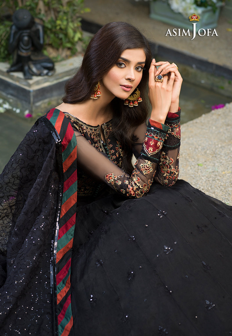 AJFC-38 EMBROIDERED ORGANZA 3 PCS