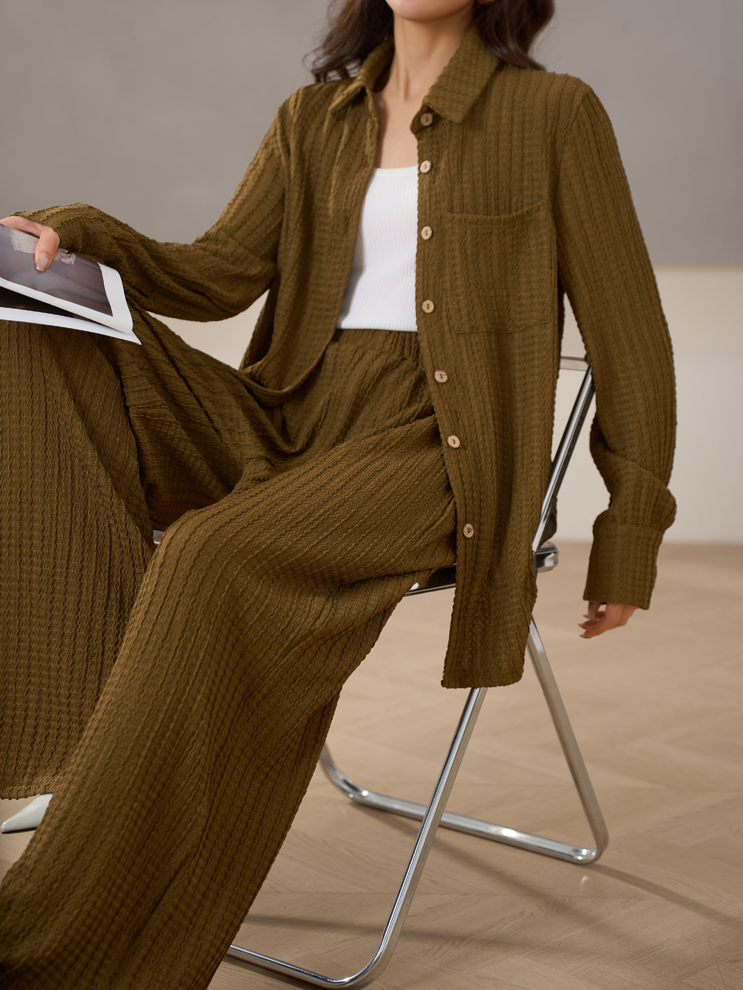 Santa Maria Textured Summer Suit