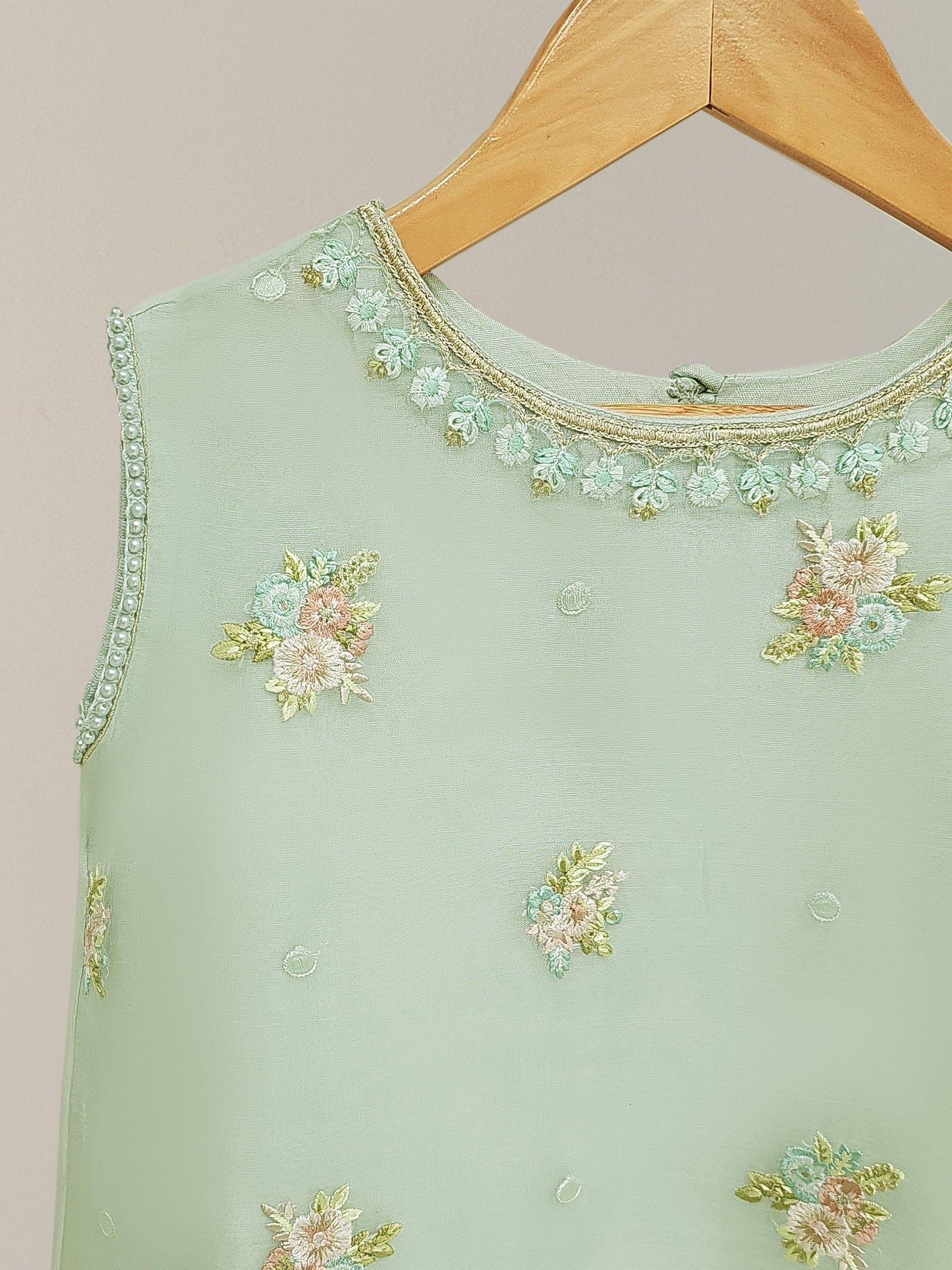 (Kids) 2 Piece - Pure Organza Suit FKD-008