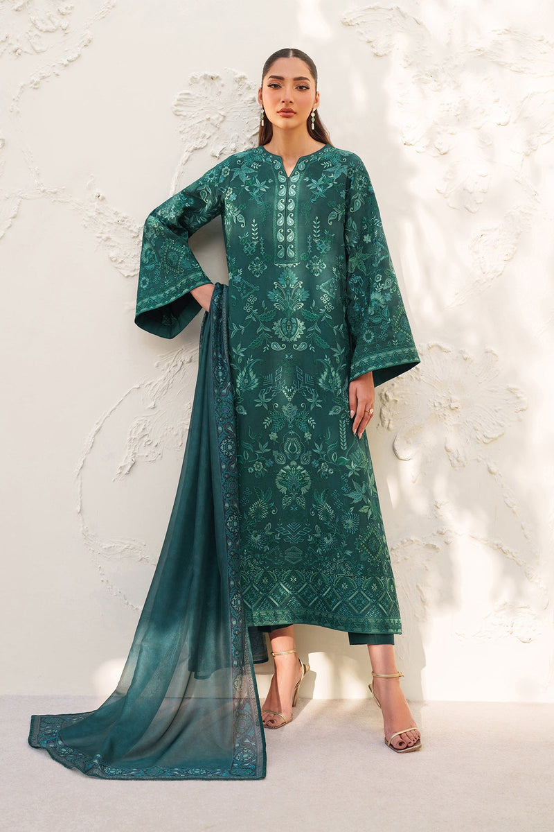 EMBROIDERED RAW SILK UF-4383