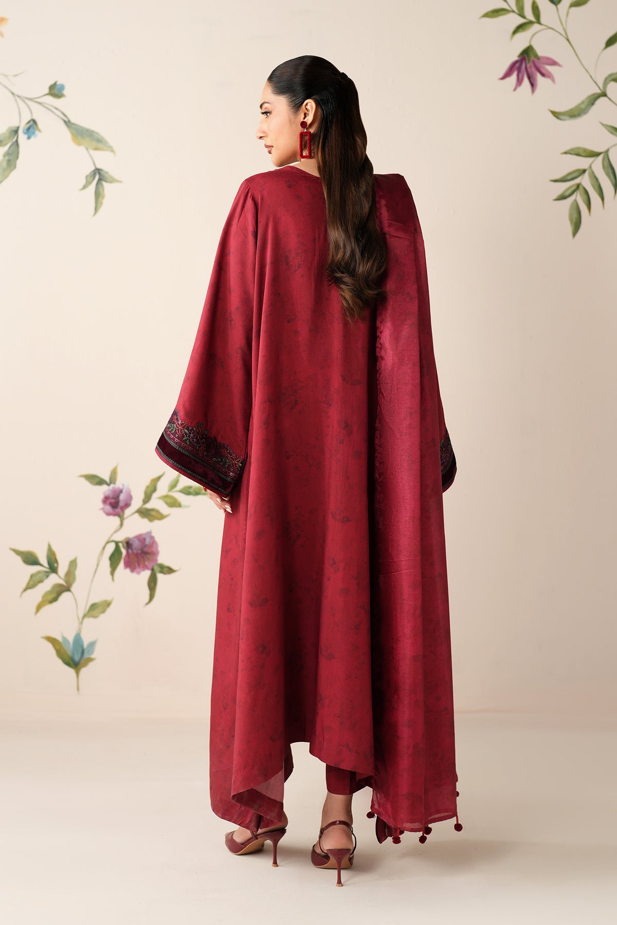 EMBROIDERED PRINTED VISCOSE PR-1193