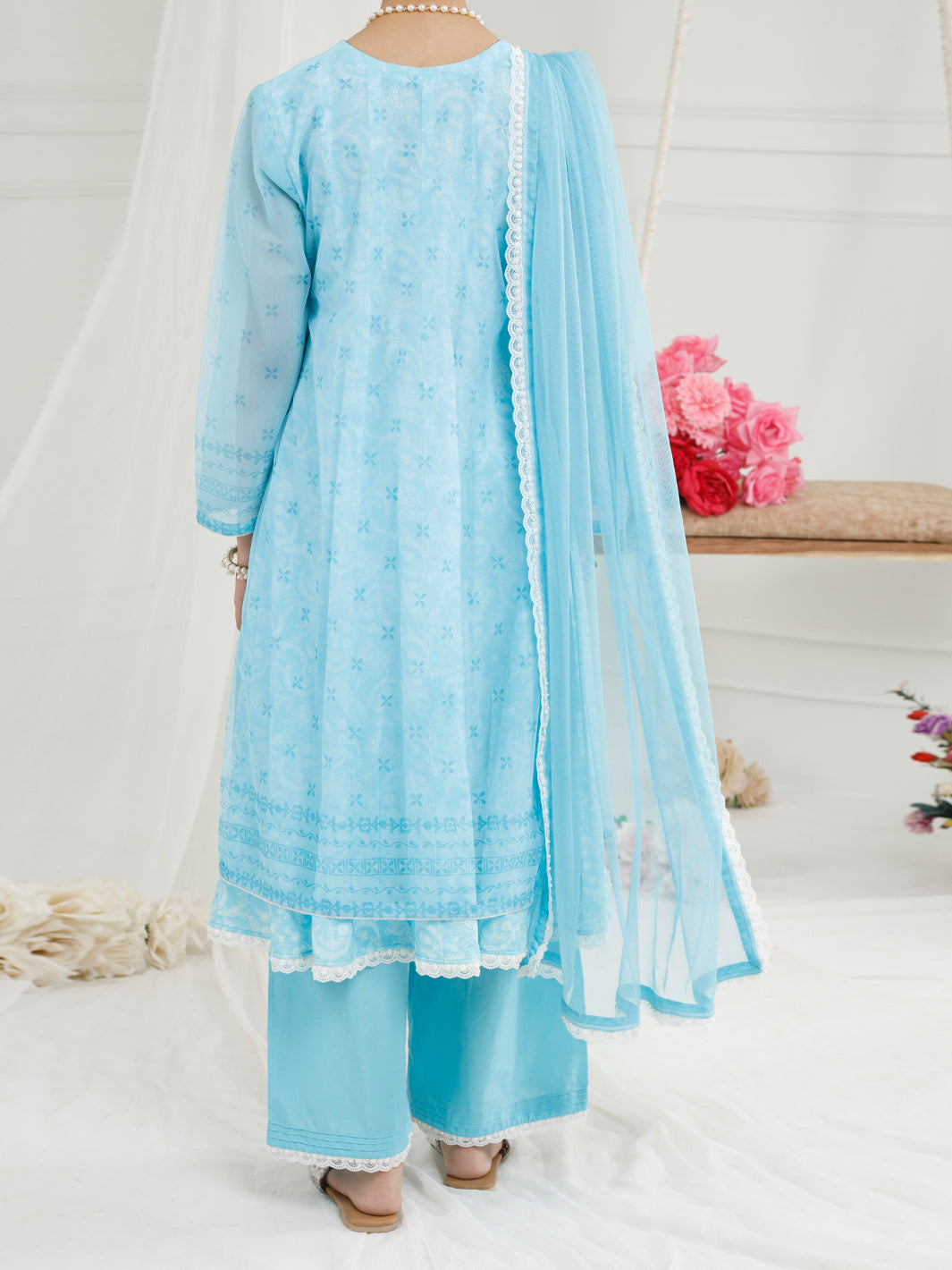 Ferozi Poly Net 3Pc Stitched - ALT-3PS-LS-1153